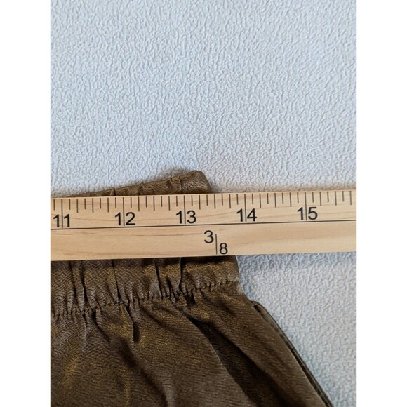 J.Crew Astrid Wide Leg Pant Luster Crepe Bronze Size 4 Elastic Waist Old Money - Picture 8 of 12